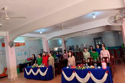 Lễ kết nạp Đảng viên mới tại chi bộ trường Mầm non Măng Non